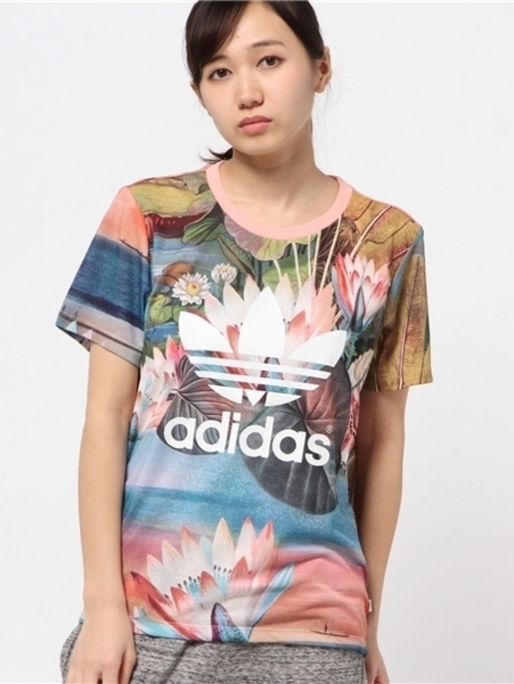 adidas Originals x Farm Rio Curso d'Agua Short Sleeve Top